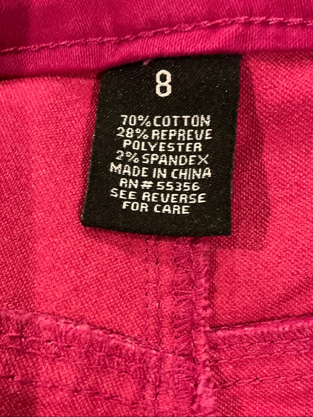 d. jeans High-Rise Fuchsia Pink Slim Jeans - Picture 5 of 5